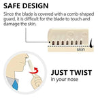 Nose Hair Cutter 360 Degree Rotating Manual Nose Hair Removal Tool Pack of 2